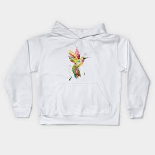 Watercolor Hummingbird Kids Hoodie